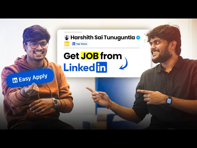 How to Get Jobs on LinkedIn || Get Interview Call || Master Networking || ft. Harshith