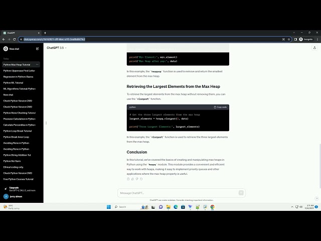 max heap in python using heapq