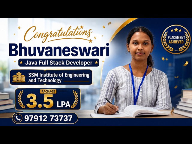 Fullstack Course in Chennai | Success Story 3.6LPA | Best Software Training Institute in Chennai