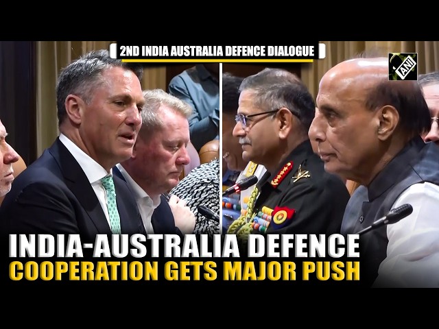 Rajnath Singh holds bilateral with Australia’s Richard Marles | India Australia Defence Dialogue
