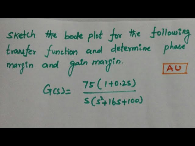 Bode plot based on problem in Tamil - Use headset for better sound effect