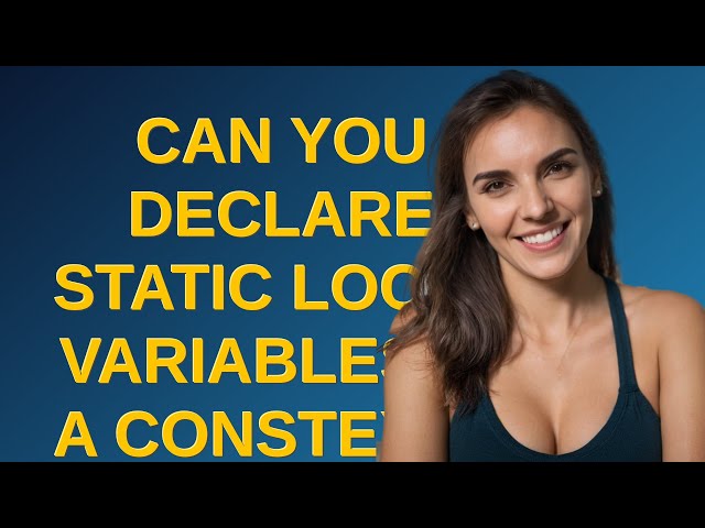 Can you declare static local variables in a constexpr function?