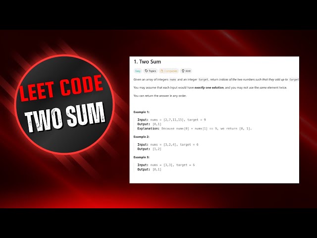 [300 Coding Exercises for Children] Solving Leetcode Exercises - Exercise 01: Two Sum