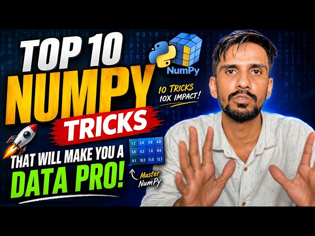 Top 10 Numpy Tricks That Will Make You A Data Pro | @HaiderWithCode