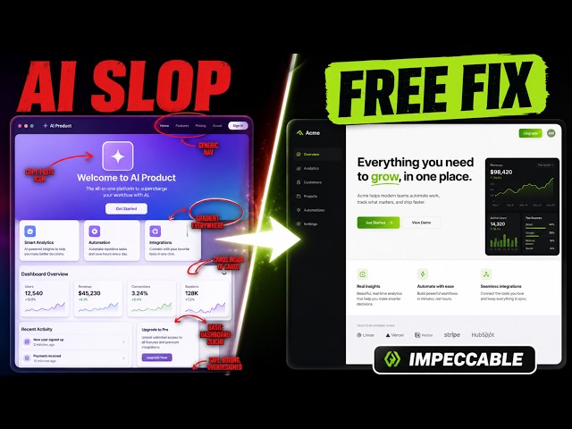 Why AI-Generated Design Always Looks Cheap — And the Free Fix (Impeccable)