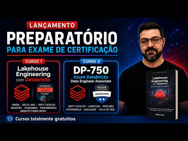 🚀 Lançamento | Cursos GRATUITOS para Certificação Databricks e DP-750