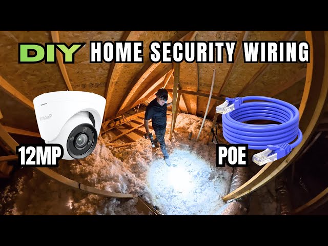 How to Wire a POE Security Camera System 12MP Reolink NVR