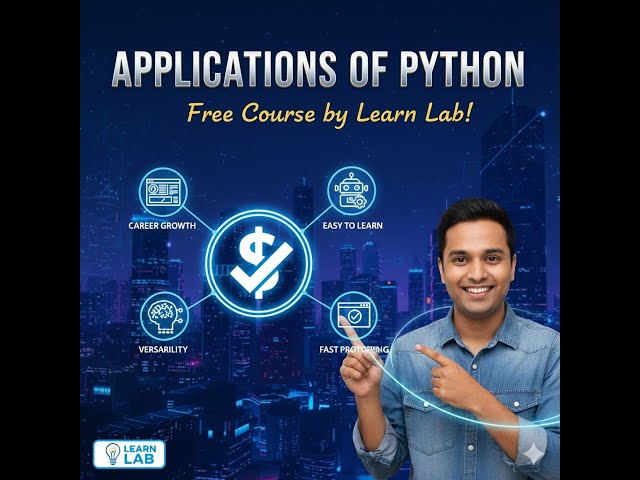 Applications of Python free course by Learn Lab