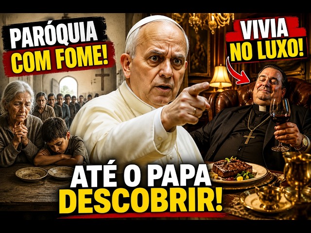 O Papa Leão XIV Flagra um Padre Vivendo no Luxo Enquanto Sua Paróquia Passa Fome