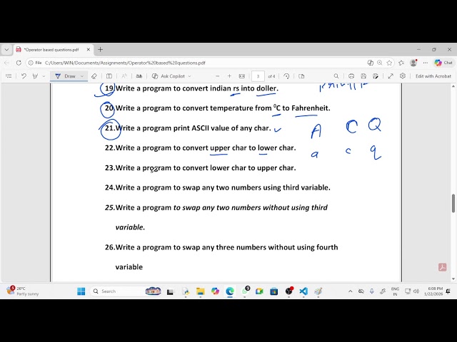 python live coding  (operator based program)