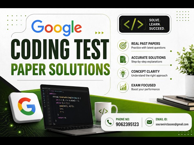 Coding Logic & Question Decode | Google Coding Test Paper Solutions #Coding #GoogleTest