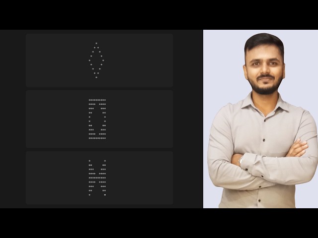 3 Java Pattern Programs: Mastering Nested Loops (Symmetry - 2) - Divide and Reverse Method