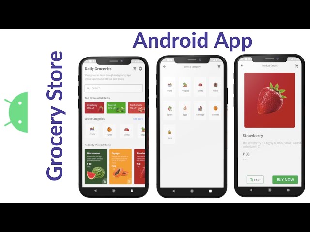 Online Grocery Store App | Android Studio Tutorial