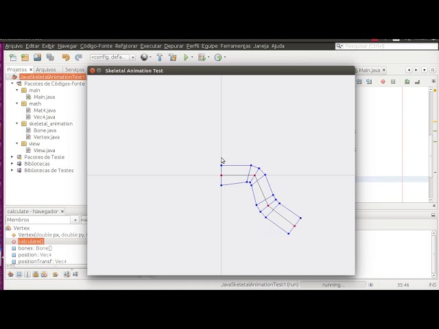 Java Animation from scratch - Skeletal Animation / Vertex Skinning Test #1