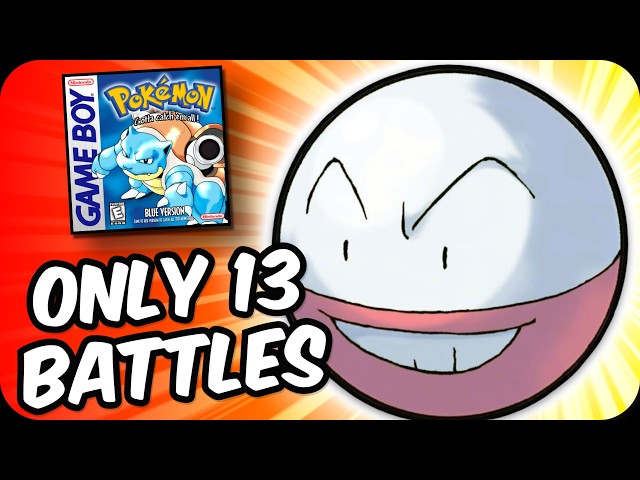 Can Electrode beat Pokemon Red/Blue with only 13 battles?