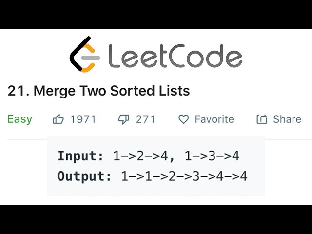 DSA Linked List | Merge Two Sorted Lists Problem | Leetcode problem number 21 with Python #leetcode