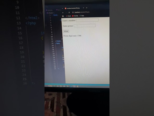 Php | Euler project 'power digit sum' | CodeLearning #coding