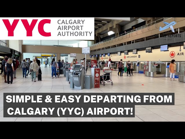 Domestic & International Departures at YYC Calgary International Airport
