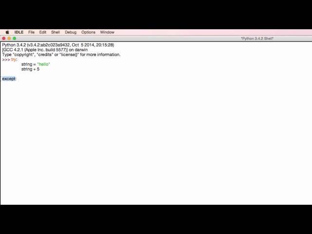 3.5 Try and Except - Introduction to Python Programming