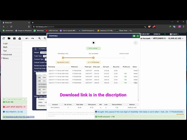 Binary bot | supreme bot | 2020 | binary.com | trading geek