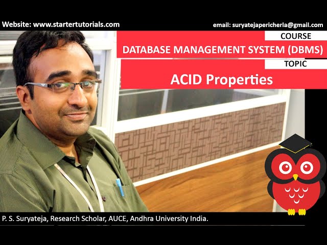 ACID properties with examples in DBMS