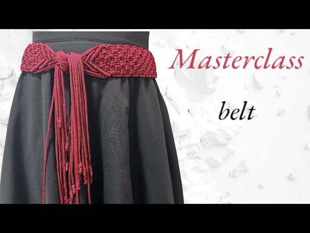DIY Belt macrame Tutorial Step by step Пояс макраме ручна робота урок майстер клас  