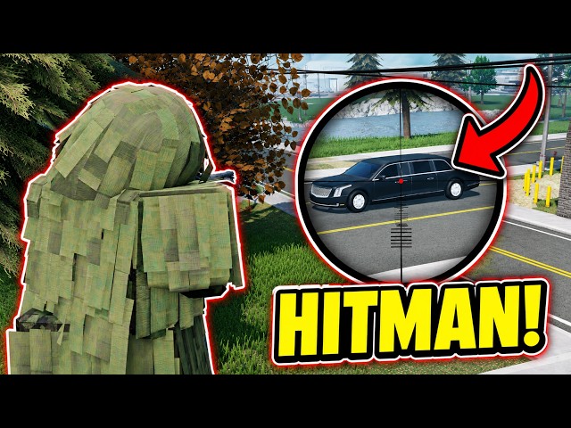 GHILLIE HITMAN KILLS PRESIDENT IN ER:LC!