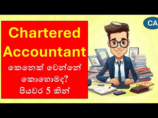 Step-by-Step Guide to Becoming a Chartered Accountant in Sri Lanka