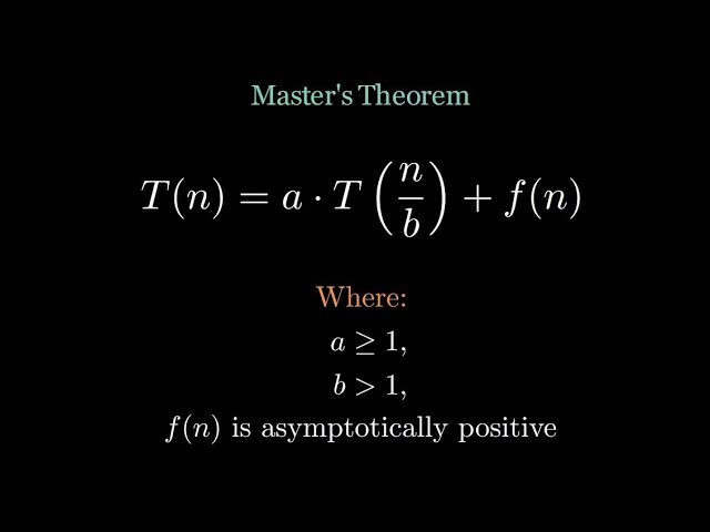 Master's Theorem EXPLAINED