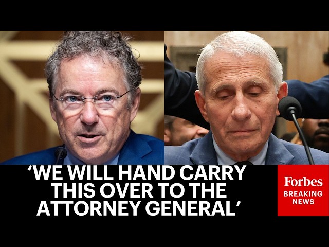 JUST IN: Rand Paul Speaks Out After Vote To Hold Dr. Fauci In Contempt Of Congress