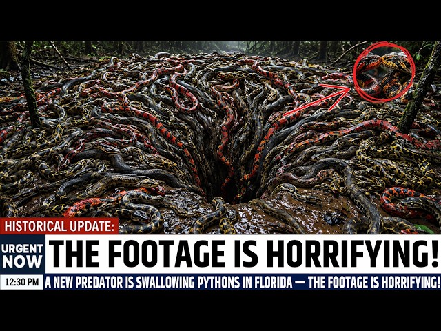 A New Predator Is Swallowing Pythons in Florida — The Footage Is Horrifying!