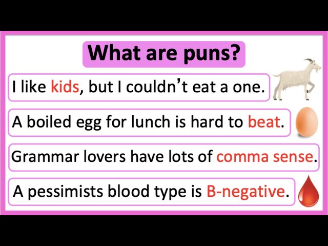 What are puns? 🤔 | Puns in English | Learn with examples