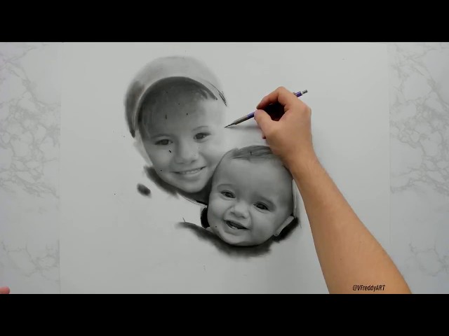 Hyper Realistic Drawing in 4K resolution. 60 Hours Drawing Time Lapse.