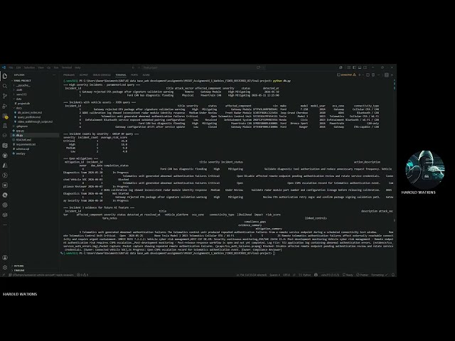 AI Automotive Cybersecurity Incident & Compliance Assistant | Streamlit Database Prototype Demo