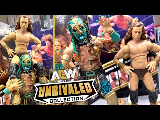 AEW UNRIVALED SERIES 5 LUCHASAURUS & JUNGLE BOY FIGURE REVIEW!