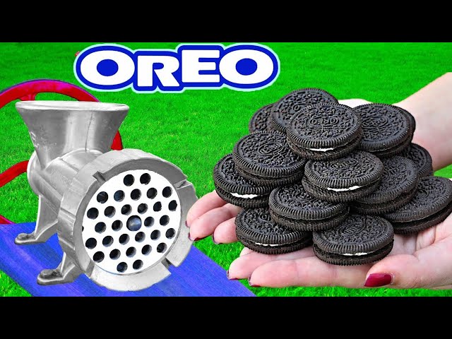 EXPERIMENT CHOCOLATE COOKIE OREO VS MEAT GRINDER
