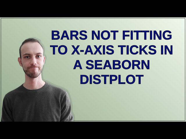 Bars not fitting to X-axis ticks in a Seaborn distplot