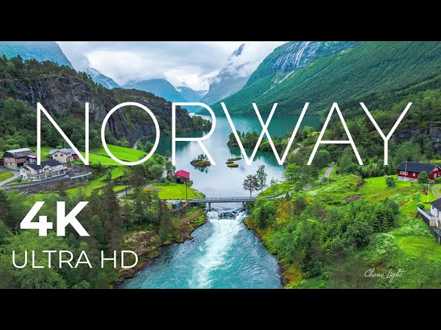 Norway AMAZING Beautiful Nature with Relaxing Music and sound, 4k Ultra HD | Relaxation film