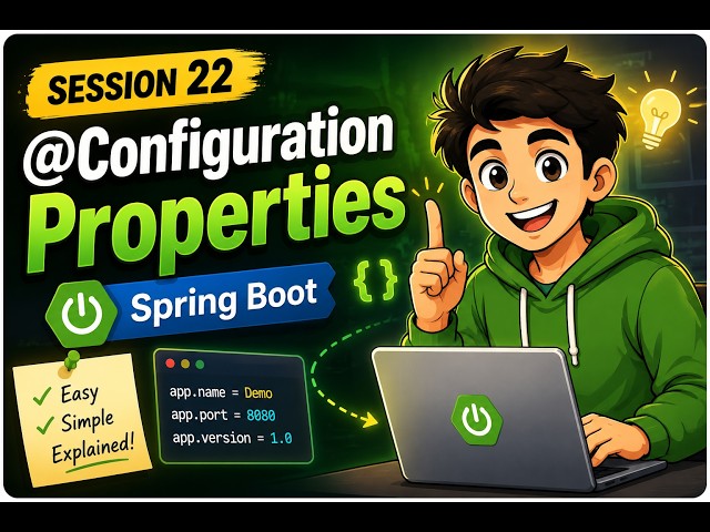 22. Spring Boot @ConfigurationProperties Explained in Hindi | Complete Tutorial with Example