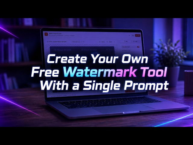 Build Your Own Watermark Tool with AI for Free (Custom Domain)🏁
