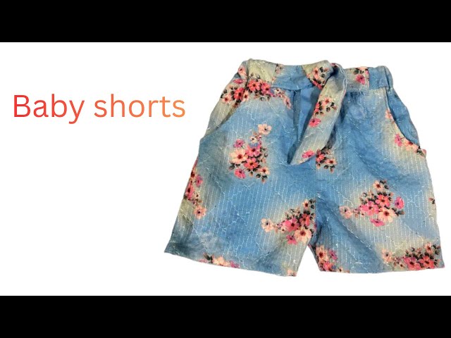 Easy shorts with side seam pockets / double pocket shorts cutting and stitching