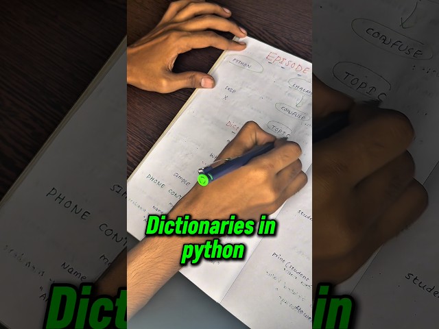 👉 Episode-17 | DICTIONARIES in python #coding #python #programming #btech