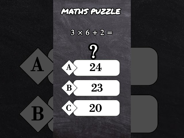 🔥Can you solve this puzzle | Maths puzzles #shorts #mathspuzzle #maths #puzzle