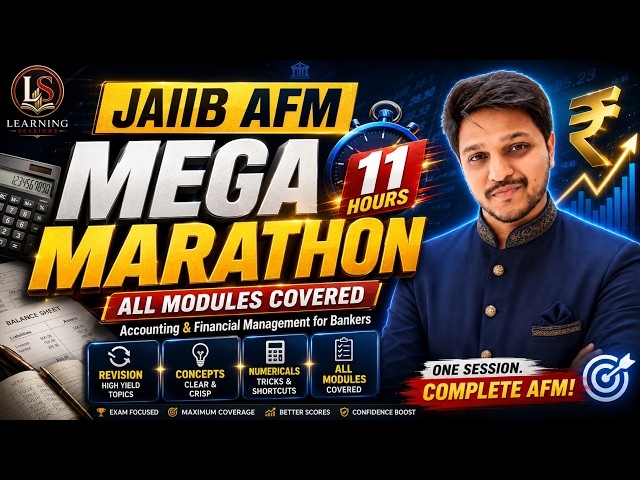JAIIB AFM Mega Marathon | 11 Hours | All Modules Covered | Prarambh 2026