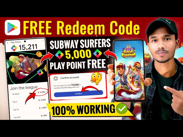Free Redeem Code - Win 5000 Play Points Play Subway Safar Game & Get Free Redeem Code, Techy Bindass