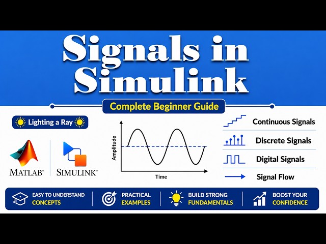 MATLAB Simulink Signals Tutorial | Continuous, Discrete, Digital Signals & Signal Flow Explained
