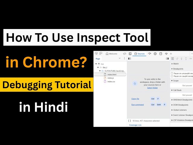 How To Use Inspect Tool in Chrome in Hindi | Debugging Tutorial