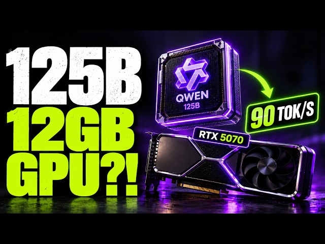 Qwen Just Ran 125B at 90 Tokens/s on a 12GB GPU