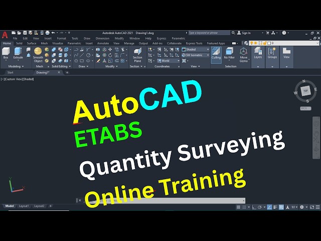 AutoCAD, ETABS and Quantity Surveying Online Training
