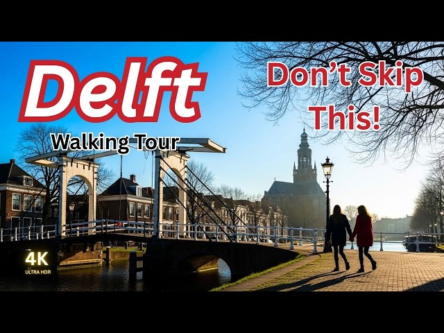 Walking Through Delft 🇳🇱 | The Most Charming Dutch City | ASMR 4K